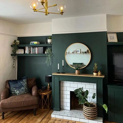 Photo of color Little Greene 216 Obsidian Green