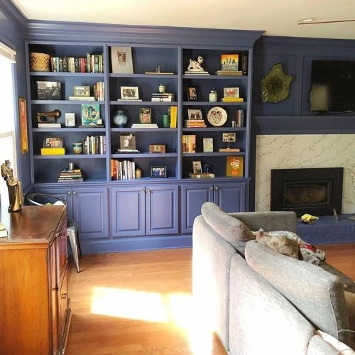 Photo of color Sherwin Williams SW 6537 Luxe Blue Photo of color Sherwin Williams SW 6537 Luxe Blue