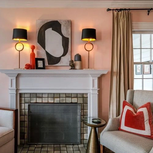 Photo of color Sherwin Williams SW 6631 Naive Peach