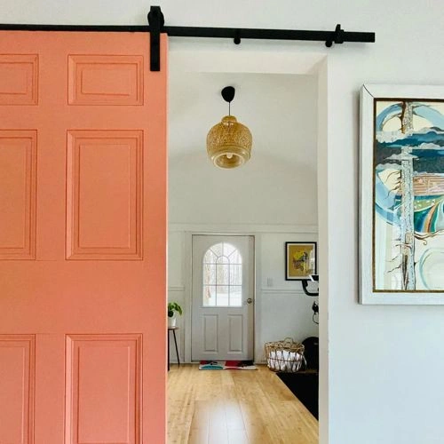 Photo of color Sherwin Williams SW 6612 Ravishing Coral