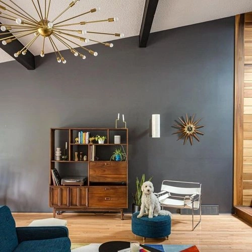 Photo of color Sherwin Williams SW 7674 Peppercorn