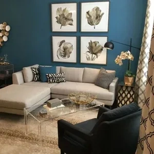 Photo of color Sherwin Williams SW 9059 Silken Peacock