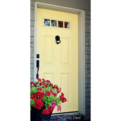 Photo of color Sherwin Williams SW 0078 Sunbeam Yellow