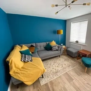 Photo of color Dulux 50BG 12/219 Teal Tension Photo of color Dulux 50BG 12/219 Teal Tension