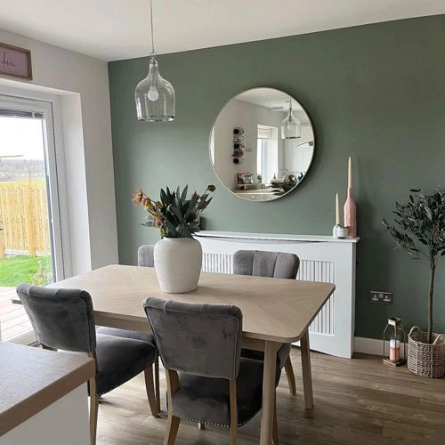 Photo of color Farrow and Ball 79 Card Room Green