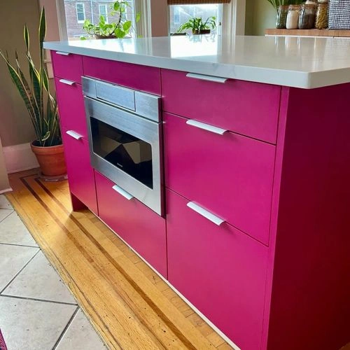 Photo of color Sherwin Williams SW 6842 Forward Fuchsia