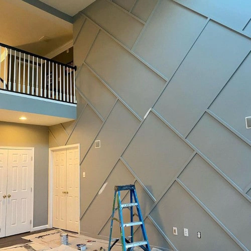 Photo of color Sherwin Williams SW 7066 Gray Matters