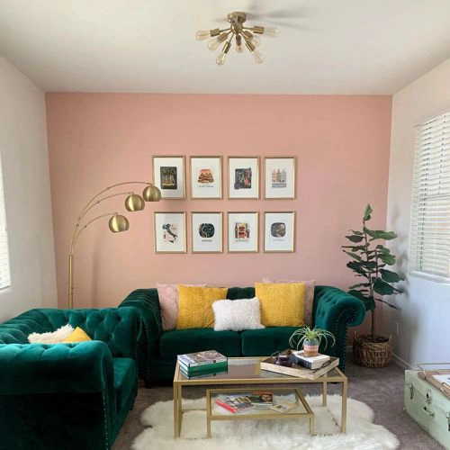 Photo of color Sherwin Williams SW 6324 Mellow Coral