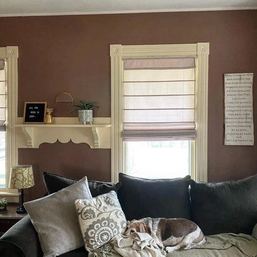 Photo of color Sherwin Williams SW 0001 Mulberry Silk