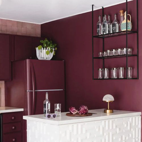 Photo of color Sherwin Williams SW 2801 Rookwood Dark Red