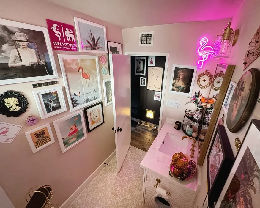 SW Abalone Shell bathroom color review