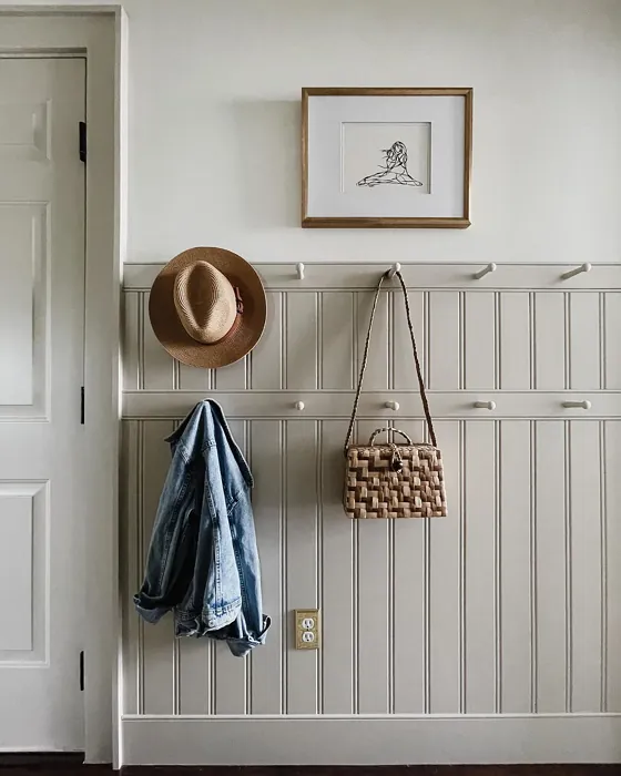 Sherwin Williams Accessible Beige wall panelling 