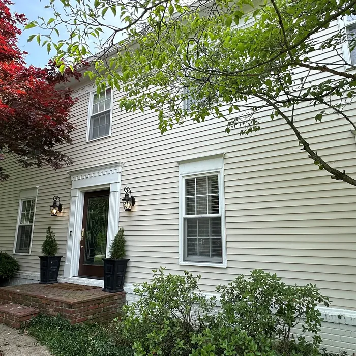 Sherwin Williams Accessible Beige house exterior paint