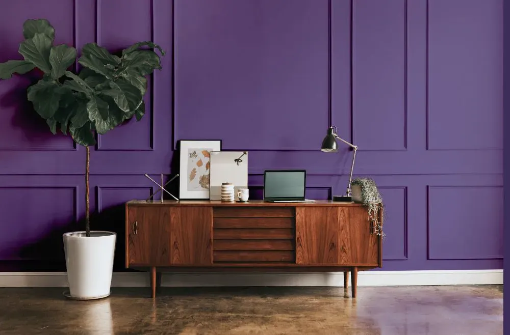 Sherwin Williams African Violet modern interior
