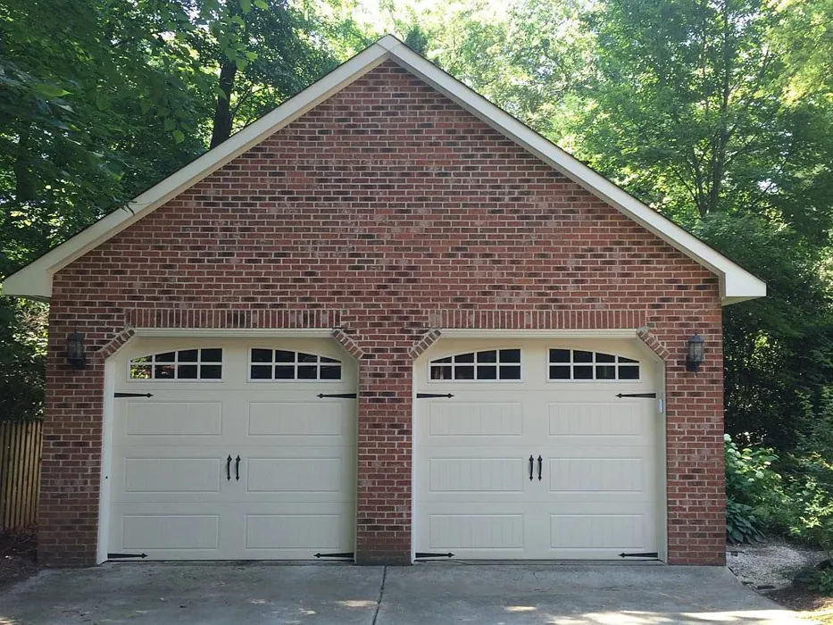 Aged White Garage Door