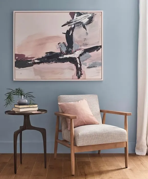 Sherwin Williams Aleutian living room interior idea
