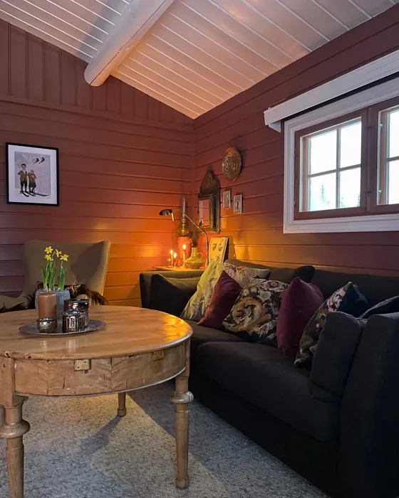 Jotun Amber Red living room paint review