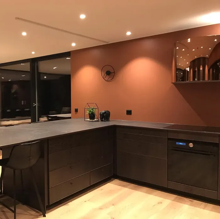 Jotun Amber Red kitchen paint review