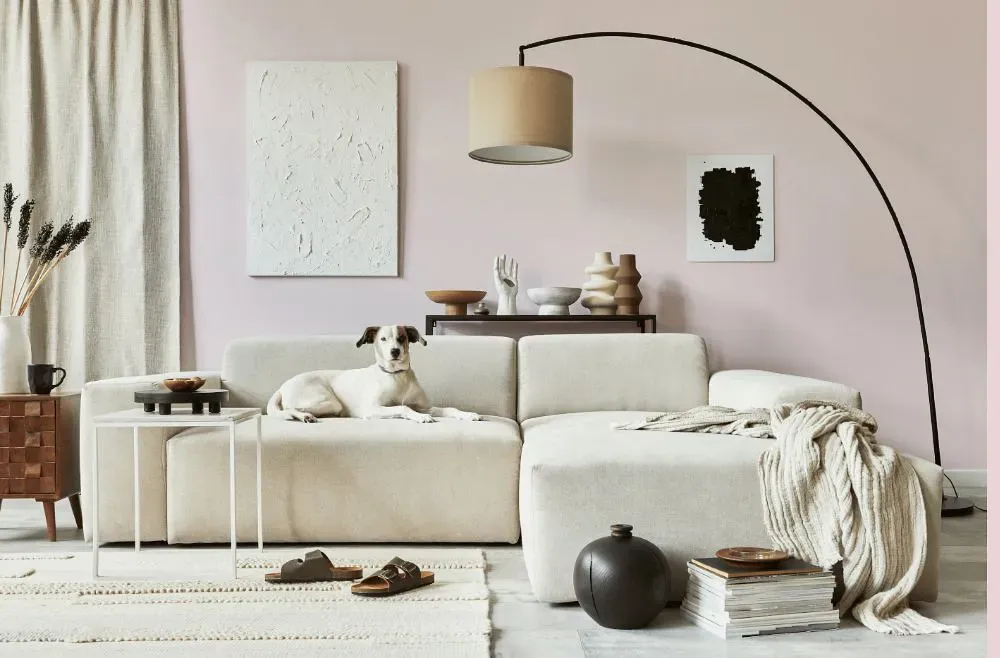 Sherwin Williams Anemone cozy living room