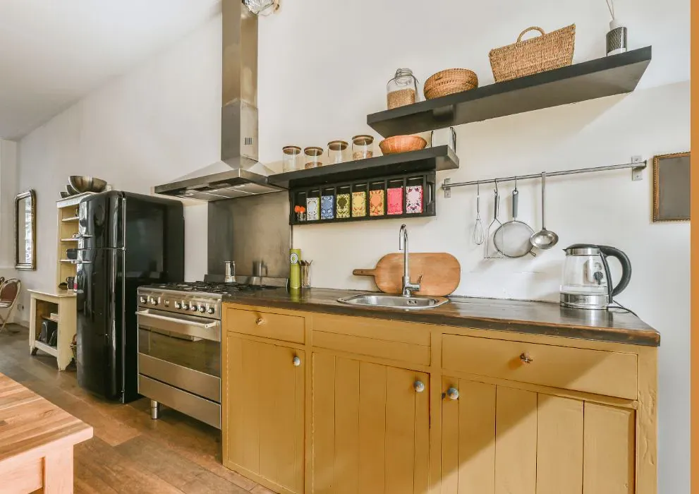 Sherwin Williams Anjou Pear kitchen cabinets