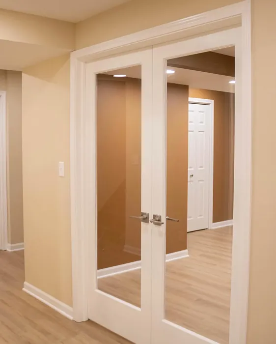 Sherwin Williams Antiquarian Brown wall paint 