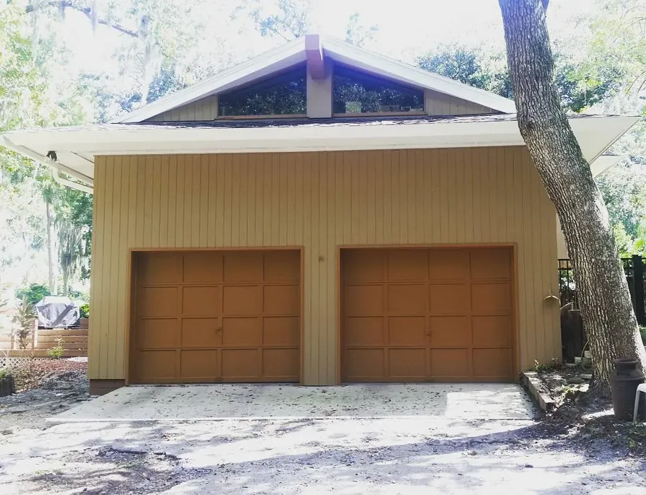Sherwin Williams Antiquarian Brown garage door 