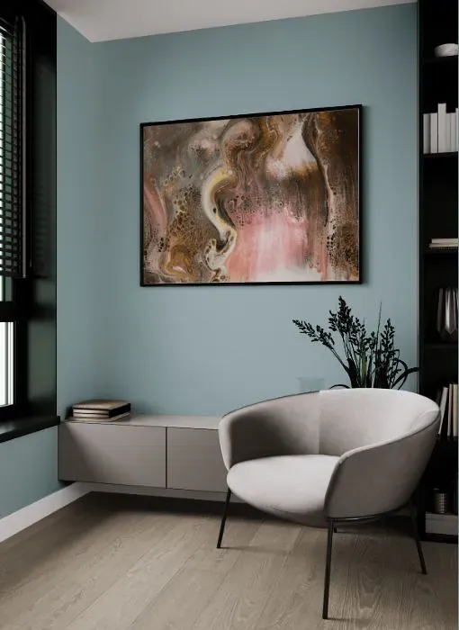 Sherwin Williams Aqua-Sphere living room