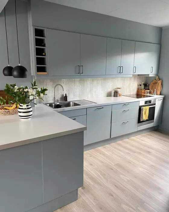 Jotun Arctic Grey kitchen cabinets color