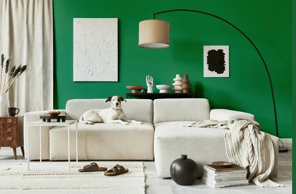 Sherwin Williams Argyle cozy living room