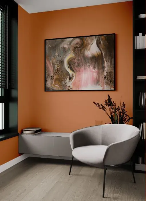 Sherwin Williams Armagnac living room