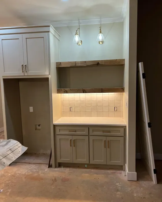 Sherwin Williams At Ease Soldier Kitchen Cabinets