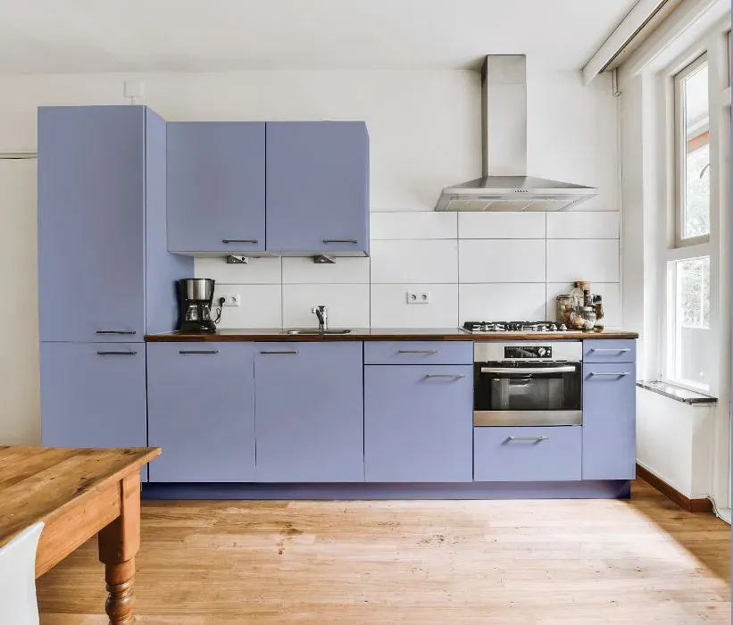 Sherwin Williams Awesome Violet kitchen cabinets