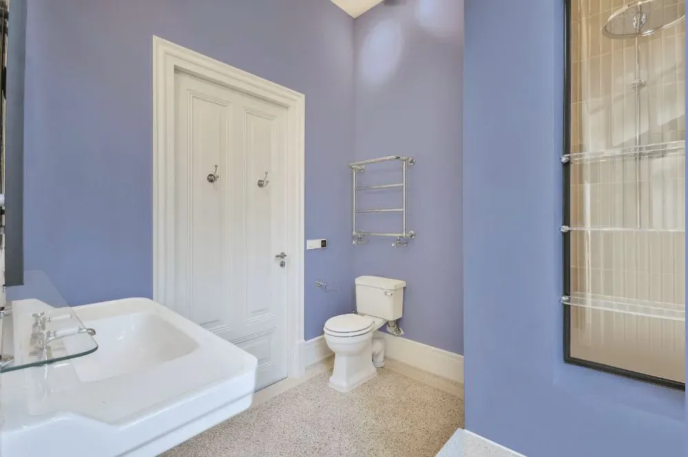 Sherwin Williams Awesome Violet bathroom