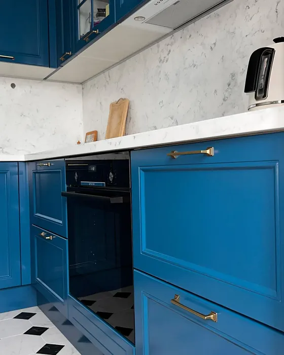 RAL 5009 kitchen cabinets color review