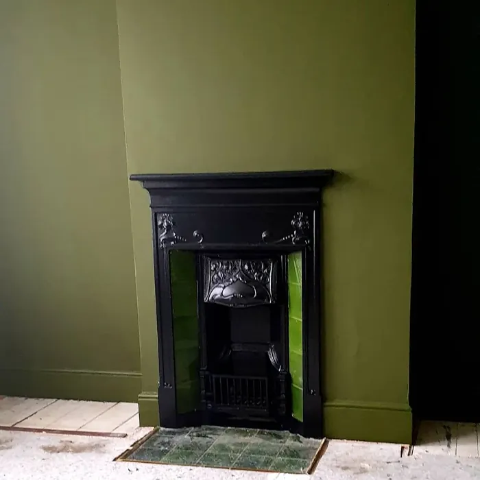 Bancha living room fireplace color review