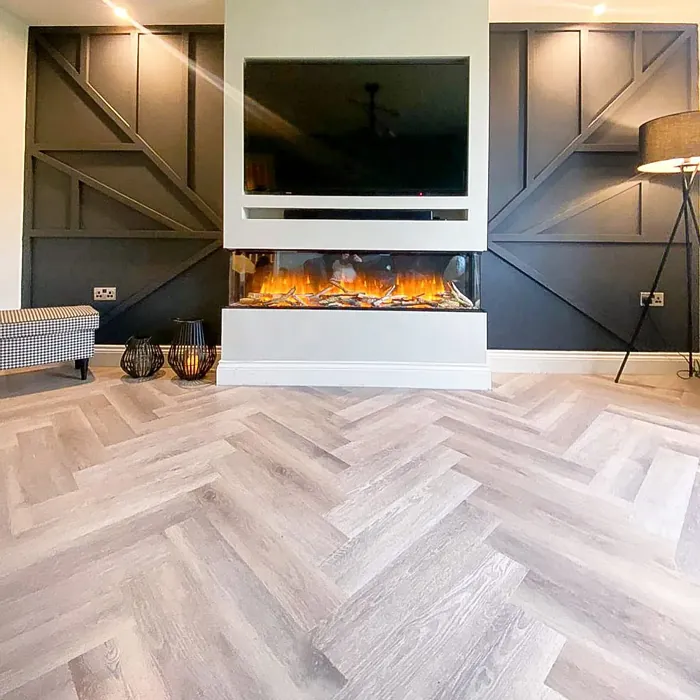 Dulux Basically Black living room accent wall