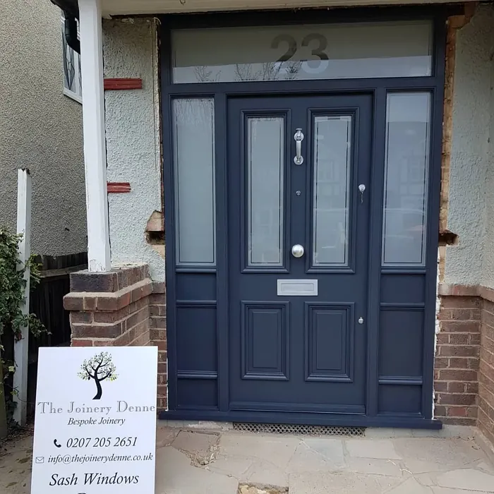 Dulux Basically Black front door color