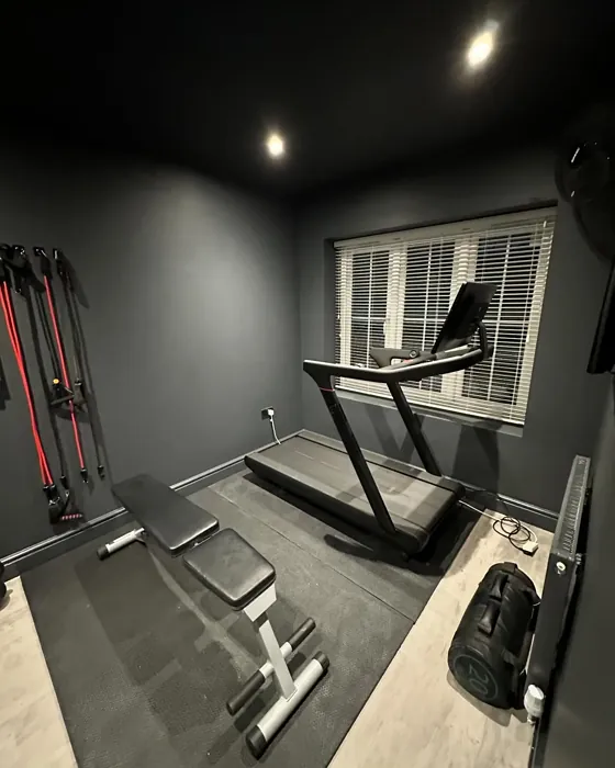 Dulux Basically Black home gym color