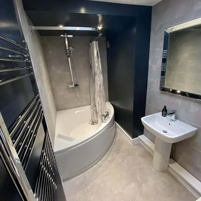 Dulux Basically Black bathroom color