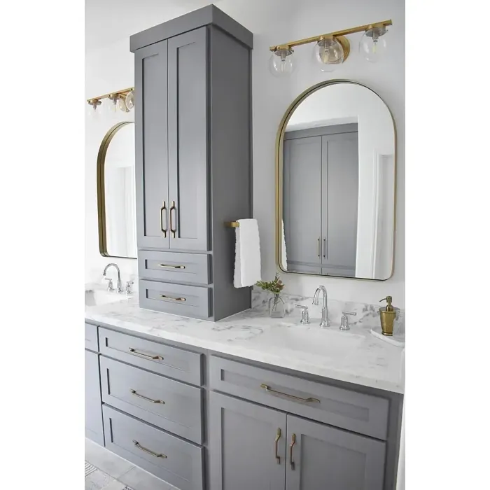 Sherwin Williams SW 9564 bathroom vanity color