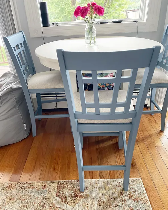 Behr Adirondack Blue painted furniture review