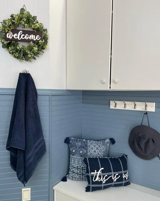 Behr Adirondack Blue wall paint review