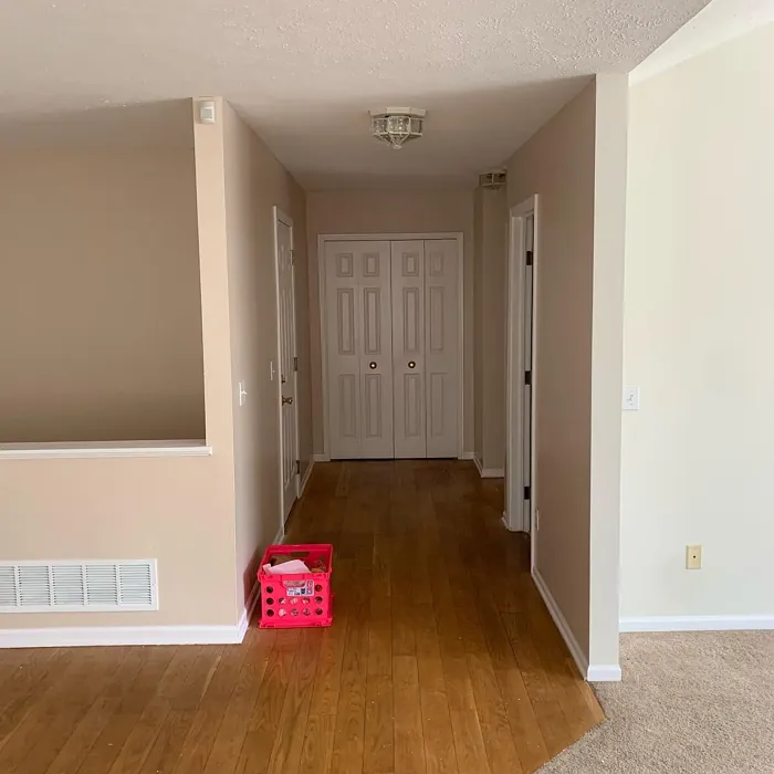 Behr Adobe Sand hallway interior
