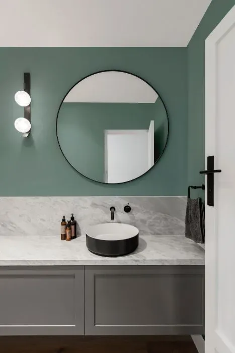 Behr Agave minimalist bathroom