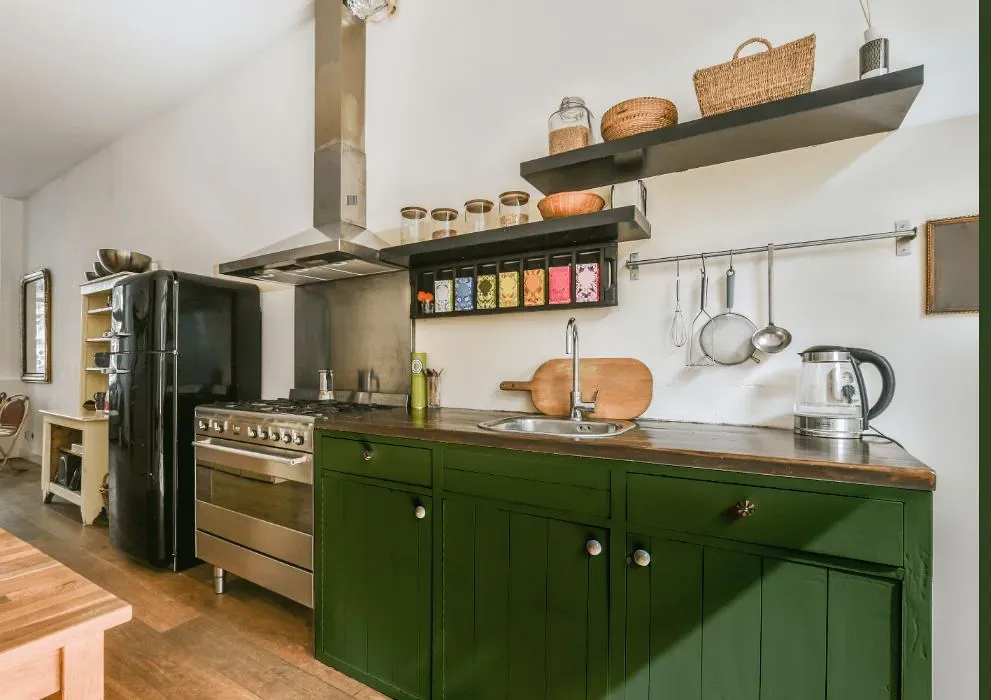 Behr Alfalfa Extract kitchen cabinets