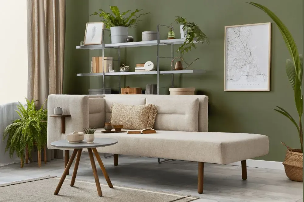 Behr Aloe Thorn living room