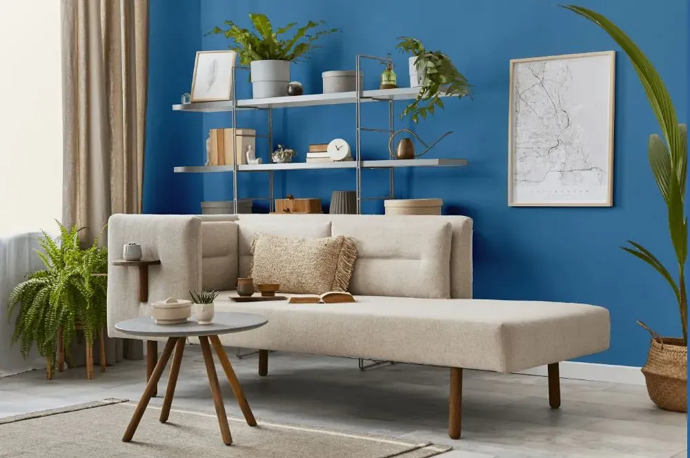 Behr Alpha Blue living room