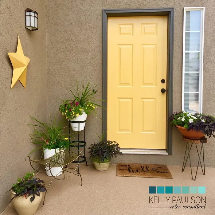 Behr Amber Brew front door color