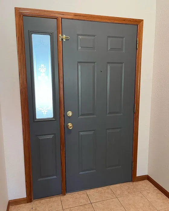 Behr Antique Tin entry door