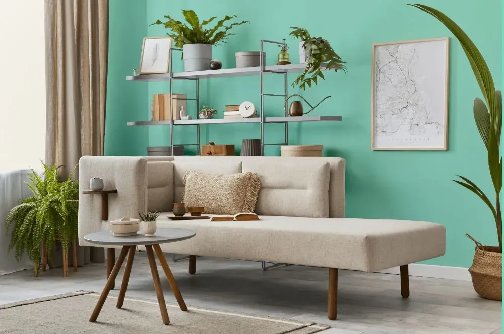 Behr Aqua Wish living room